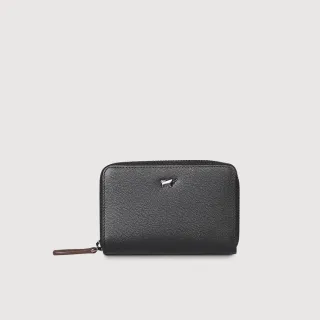 【BRAUN BUFFEL 德國小金牛】台灣總代理 波索-A 拉鍊零錢包-黑色(BF519-161-BK)
