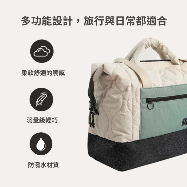 【BAGSMART】雙11 34L大容量旅行手提袋(防潑水耐磨材質、托特包、大容量、多隔層、背帶可拆)