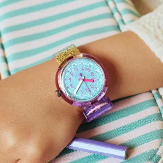 【Flik Flak】兒童手錶 SHINE IN RAINBOW 兒童禮物/安全防水/瑞士製造 FPNP128(31.85mm)