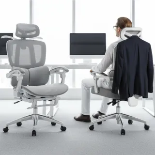 【ONE HOUSE】格拉斯人體工學聯動透氣辦公椅-X06機能升級款(含擱腳/電腦椅/辦公椅/椅子)