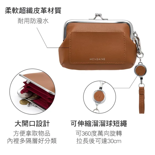 【MONDAINE 瑞士國鐵】80週年紀念.復古口金錢包 送禮(多色任選)