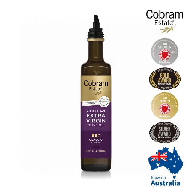 即期品【Cobram Estate】澳洲特級冷壓初榨橄欖油-經典風味Classic 750ml(南半球最大品牌)