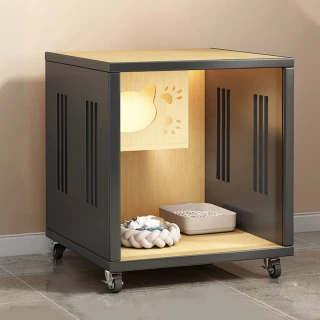 【愛寵生活館】帶輪可移動貓咪櫃子 貓窩 貓舍 貓屋 貓籠 寵物睡窩(60*60*60四季通用 空間自由 加厚耐用)