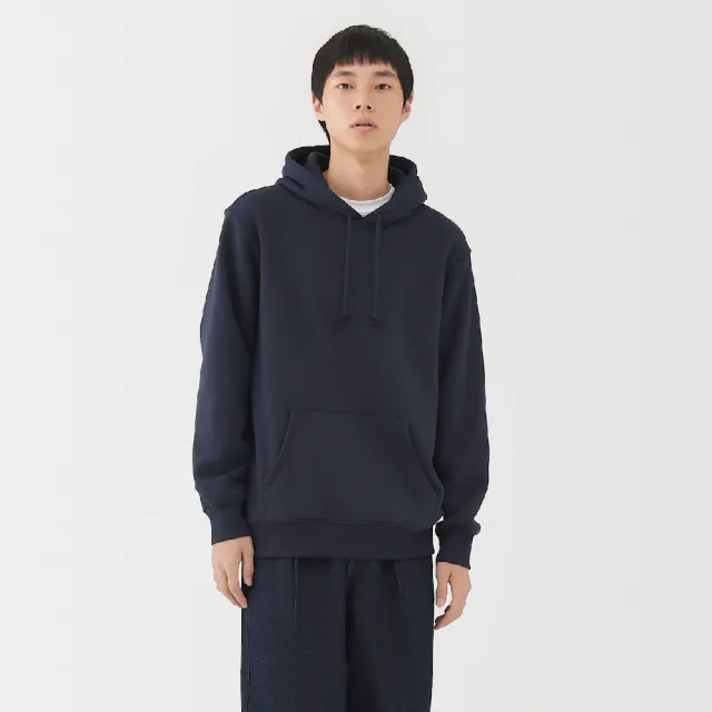 【MUJI 無印良品】男裏毛連帽上衣(灰色/墨灰/黑色/象牙白/深藍)