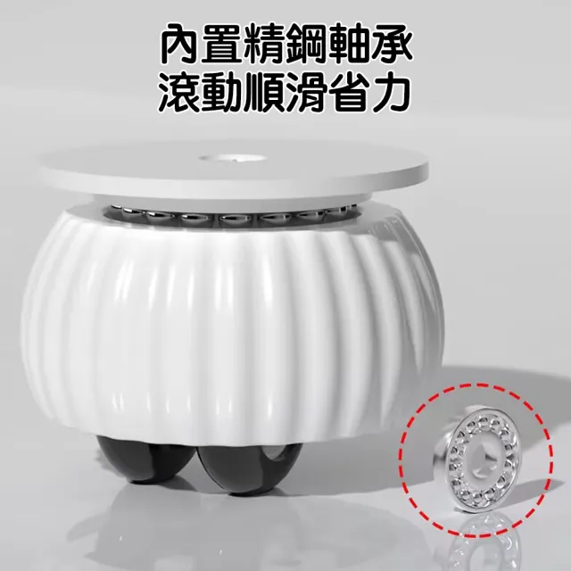 【FONMOST】免打孔萬向滑輪4入 帶煞車滑輪 滾輪 黏貼式萬向輪 萬向滑輪 收納箱置物架專用