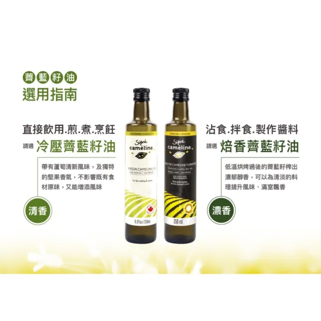 【Signe Cameline】綜合油醋禮盒(焙香薺藍籽油+蒙加利IGP三年巴薩米克醋+玻璃油壺)