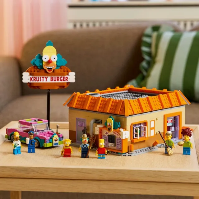 【LEGO 樂高】Icons 10352 The Simpsons：Krusty 漢堡店(辛普森家庭 居家擺設 積木 玩具)