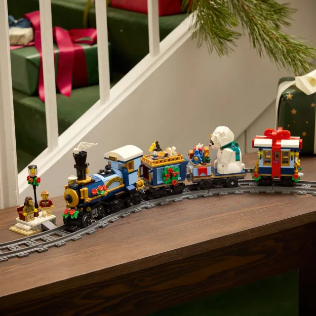【LEGO 樂高】Icons 10361 佳節特快車(火車模型 居家擺設 積木 玩具)