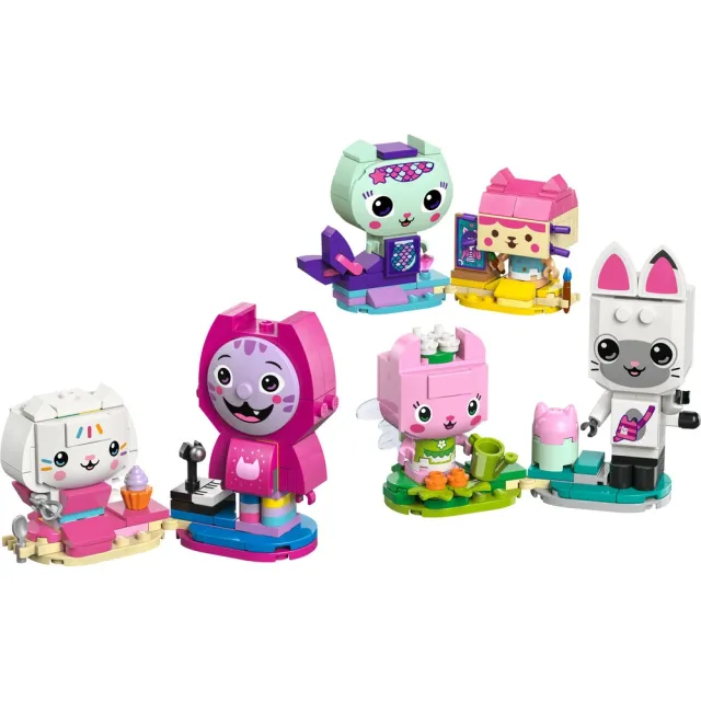 【LEGO 樂高】Gabby’s Dollhouse 11215 蓋比的積木版貓咪朋友(啟蒙玩具 蓋比的娃娃屋 積木 兒童玩具)