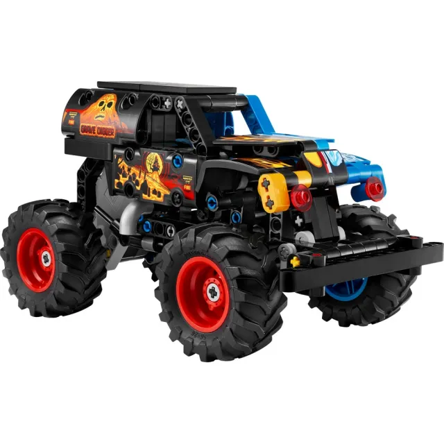 【LEGO 樂高】科技系列 42219 Monster Jam Grave Digger 火與冰(怪獸卡車 迴力車玩具 積木 玩具)