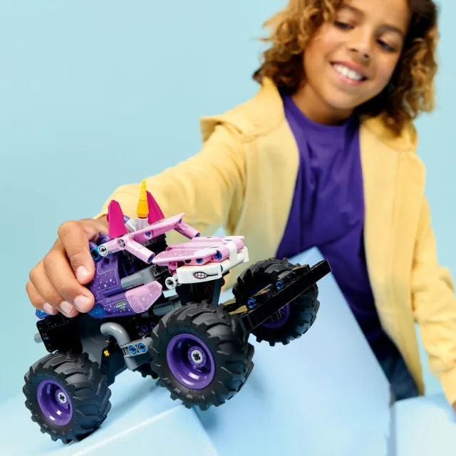 【LEGO 樂高】科技系列 42220 Monster Jam Sparkle Smash 迴力車(怪獸卡車 迴力車玩具 積木 玩具)