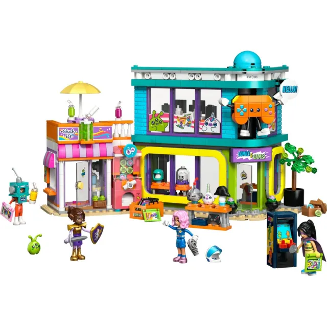 【LEGO 樂高】Friends 42674 漫畫與電玩店(娃娃屋 扮家家酒 積木 玩具)