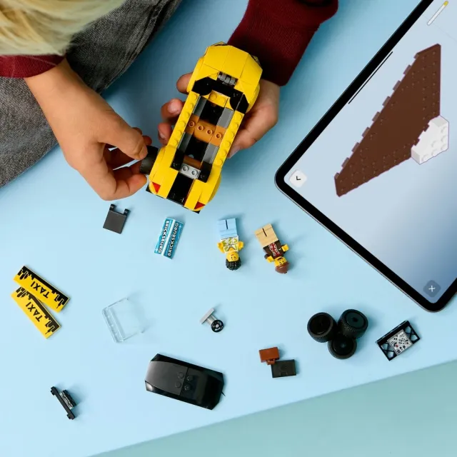 【LEGO 樂高】城市系列 60487 黃色計程車(玩具車 創意力遊戲 積木 兒童玩具)
