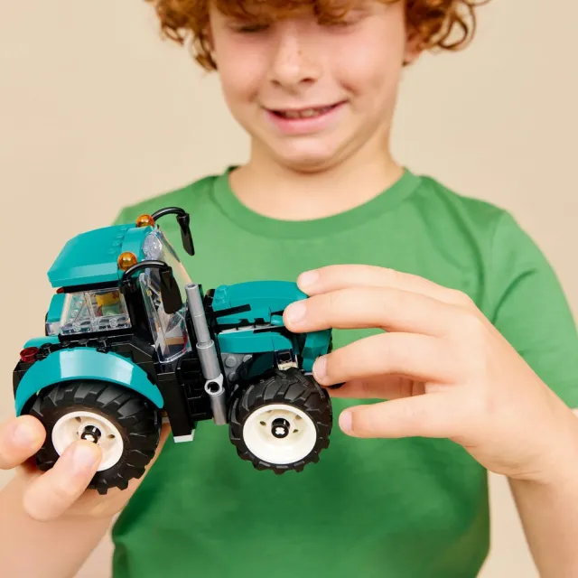 【LEGO 樂高】城市系列 60498 拖拉機(玩具車 創意力遊戲 積木 兒童玩具)