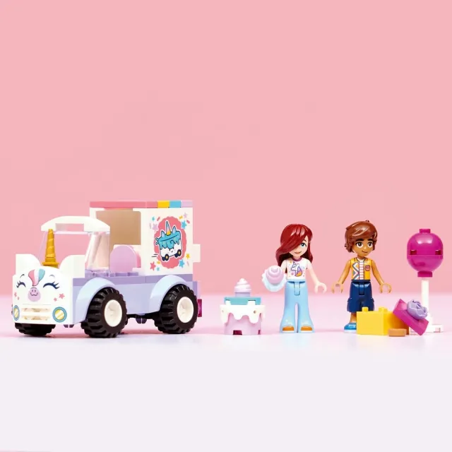 【LEGO 樂高】Friends 42675 獨角獸蛋糕外送車(玩具車 扮家家酒 積木 兒童玩具)