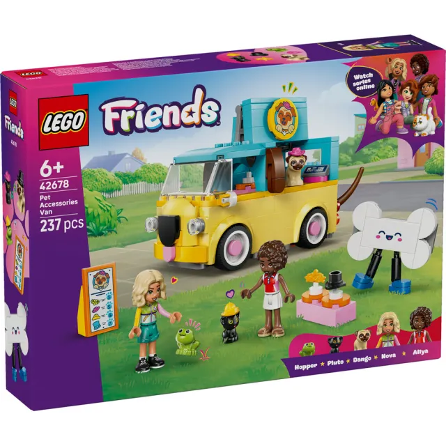 【LEGO 樂高】Friends 42678 寵物飾品車(玩具車 扮家家酒 積木 兒童玩具)