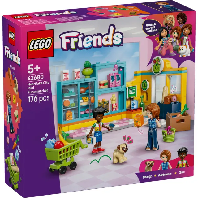 【LEGO 樂高】Friends 42680 心湖城便利商店(創意力遊戲 扮家家酒 積木 兒童玩具)