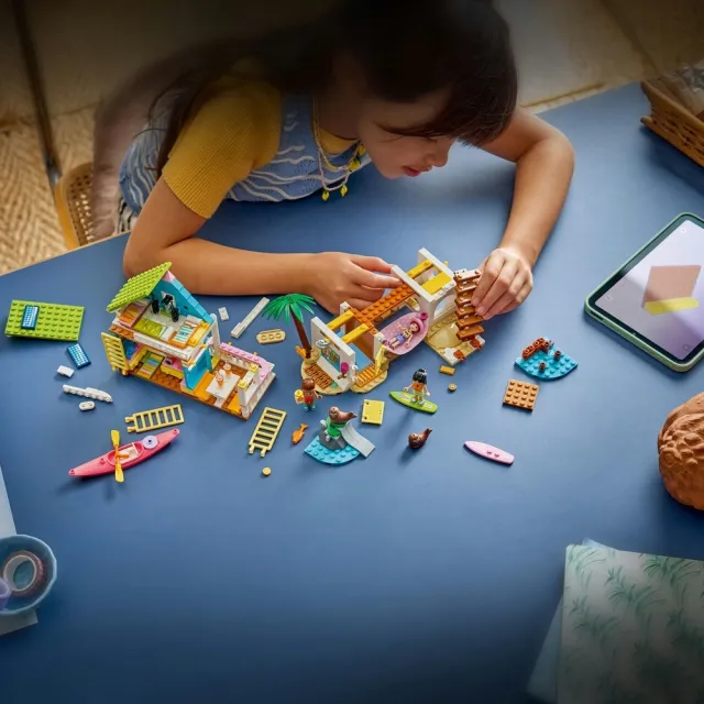 【LEGO 樂高】Friends 42699 海灘小屋和海豹(動物玩具 扮家家酒 積木 玩具)