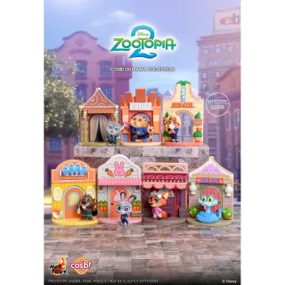 【Beast Kingdom 野獸國】動物方城市2 Q版公仔 第2彈 場景款 盲盒單入(HOT TOYS CBX304)