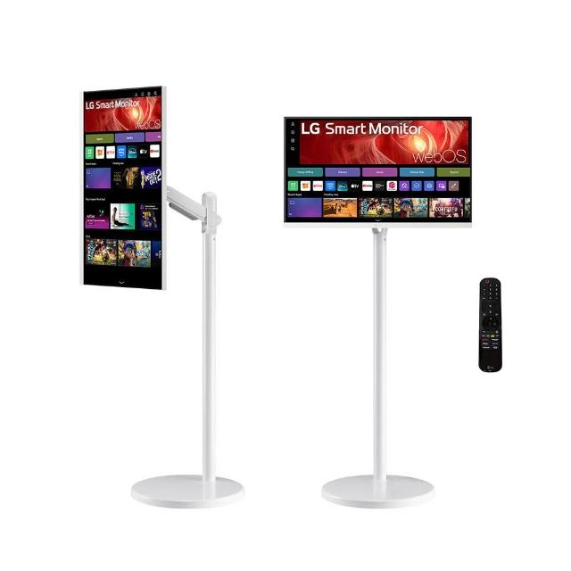 【LG 樂金】HoMIE機 Lite Pro 27U730SA-W智慧聯網螢幕+移動支架組合(27型/webOS/AirPlay2/IOT操控)