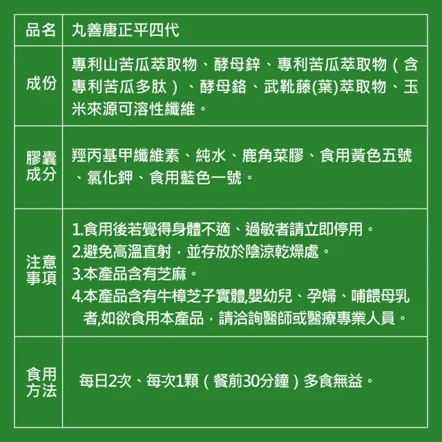 【jojome】丸善唐正平60顆/盒x3盒(多國專利苦瓜胜肽原料)