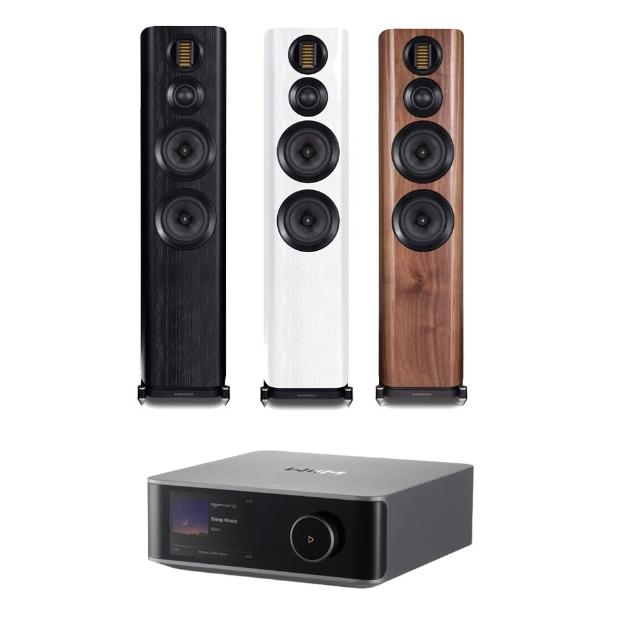 【Wharfedale】兩聲道音響組合(EVO 4.4+WiiM Amp Ultra)