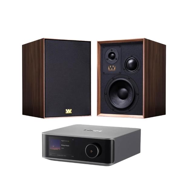 【Wharfedale】兩聲道音響組合(SUPER DENTON+WiiM Amp Ultra)