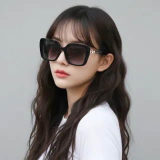 【SWAROVSKI 施華洛世奇】方形膠框太陽眼鏡(SK6049F-10018G)