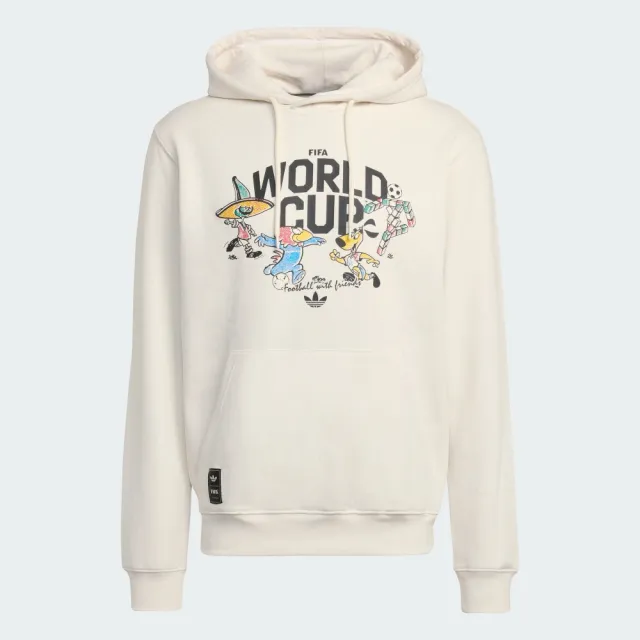 【adidas 愛迪達】FIFA 世界盃 2026 吉祥物 連帽上衣 男 KB8779
