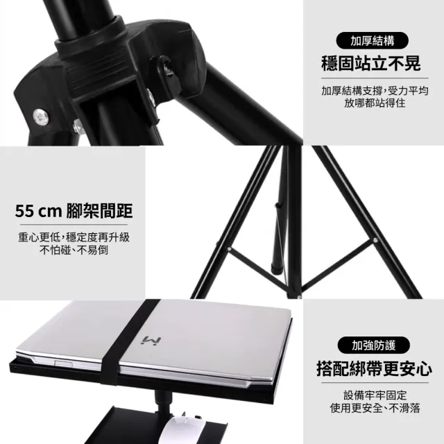 【YABER】投影機雲台支架(15KG承重 投影機支架 筆電支架 雲台托盤 三腳架 伸縮支架 投影機腳架 投影機立架)
