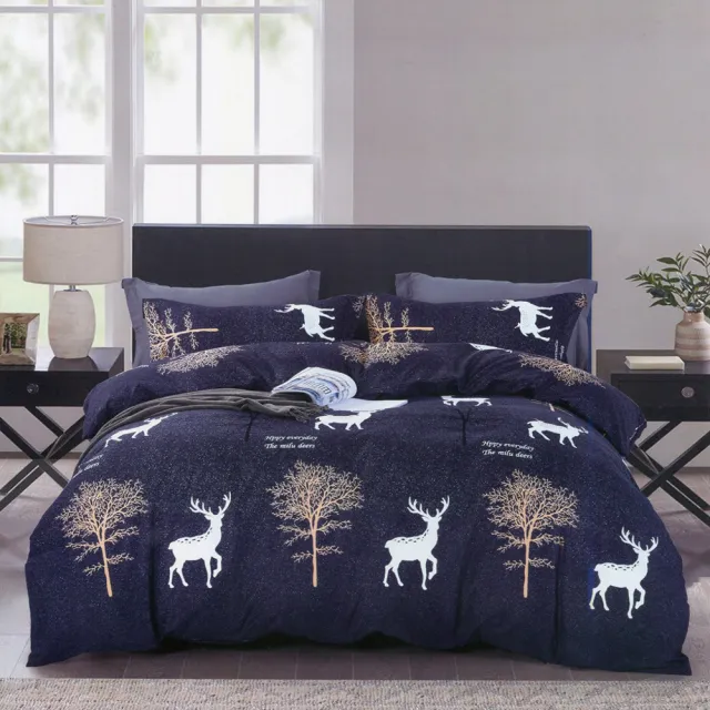 【Love City 寢城之戀】台灣製 舒柔棉 兩用被床罩枕套組(雙人/加大/六件組/多款任選)