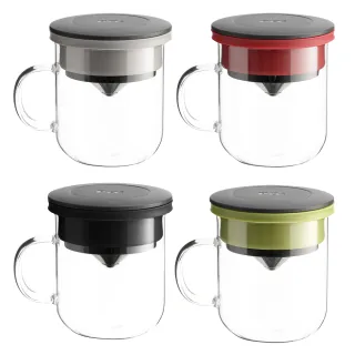 【PO:】研磨過濾咖啡玻璃杯350ml 3.0(多色可選)