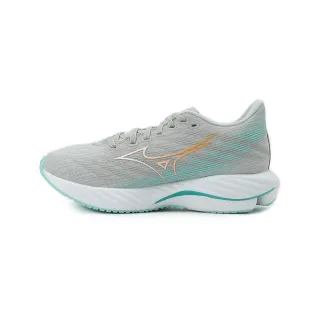 【MIZUNO 美津濃】WAVE RIDER 28 寬楦運動慢跑鞋 灰白 女鞋 J1GD240672