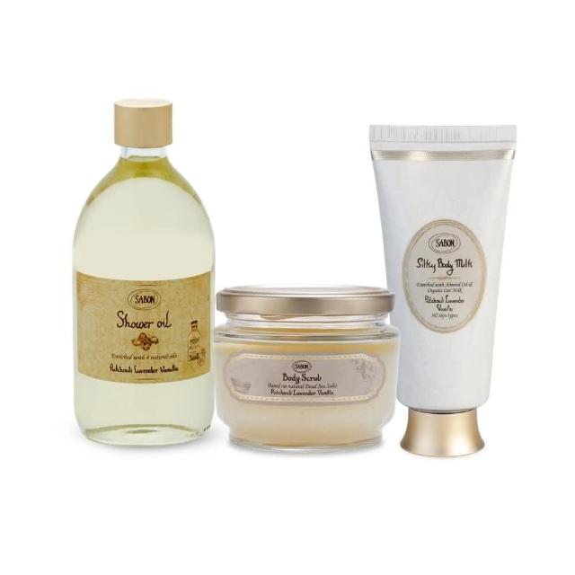 【SABON】官方直營 明星三部曲自由配(沐浴油500ml+身體磨砂膏320g+絲綢身體乳液200ml)
