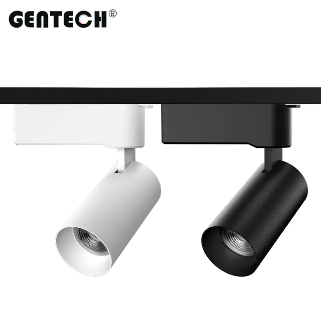 【GENTECH】6入組 撥碼多色軌道燈 15W 五段變色(一燈五色調光)