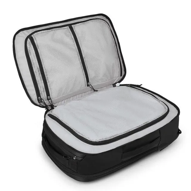 【Osprey】雙11 Transporte Travel Pack 44 多功能旅行背包 男 渡鴉黑(背包旅行 行李背包)