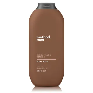【method 美則】男仕潔膚露-檀香岩蘭草532ml(沐浴乳 冒險 自信 中性)