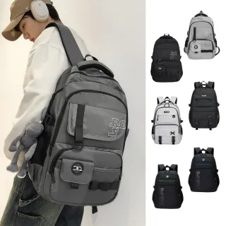 【MoodRiver】潮酷個性 大容量 後背包 背包 筆電背包 電腦包 書包 學生 包包 男生 15.6吋 防潑  