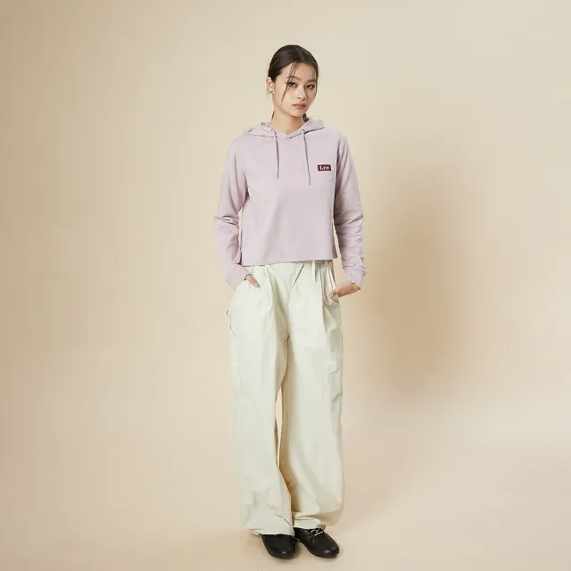 【Lee】女裝 長袖帽T / 左胸 刺繡小LOGO 共3色 季節性版型(LB511033)