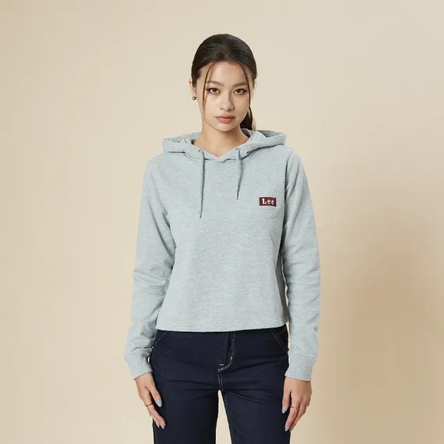 【Lee】女裝 長袖帽T / 左胸 刺繡小LOGO 共3色 季節性版型(LB511033)