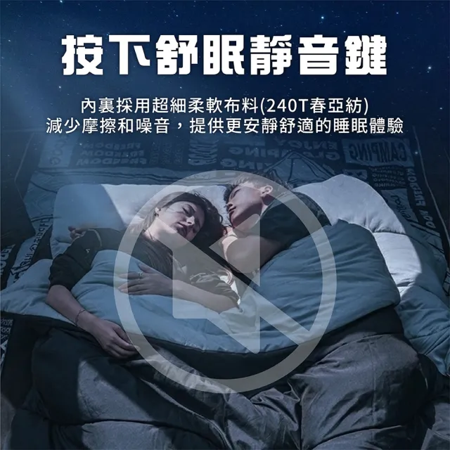【TAS CAMP】迷你信封睡袋 露營睡袋 加大款(透氣 0.76kg 好收納 輕量睡袋 旅行睡袋 登山露營 露營)