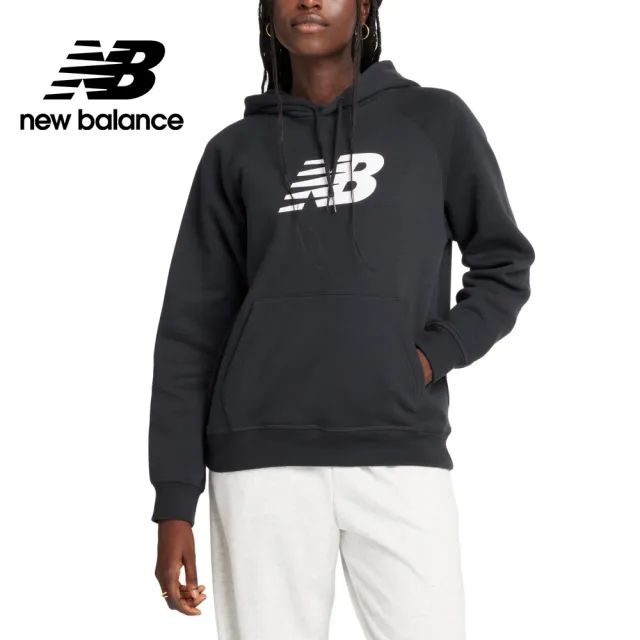 【NEW BALANCE】NB 刷毛帽T/連帽上衣_女性_WT43524BK(美版 版型偏大)