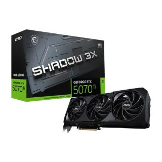 【微星】顯卡+電源組★GeForce RTX5070Ti 16G SHADOW 3X OC顯示卡+MPG A850GS PCIE5 80 PLUS 850W金牌電源