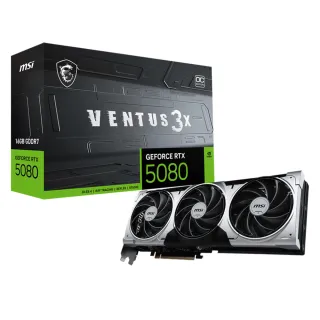 【微星】顯卡+電源組★GeForce RTX5080 16G VENTUS 3X OC顯示卡+MPG A850GS PCIE5 80 PLUS 850W金牌電源供