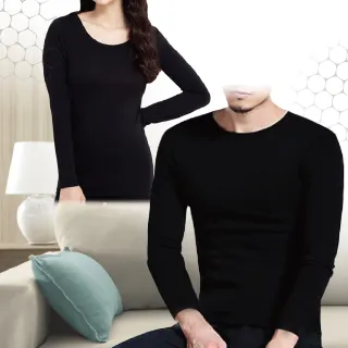 【LUXURY】買1送1-石墨烯-發熱-極上升級版圓領衣-男/女款(保暖發熱/雙面磨毛/抗皺耐磨/吸濕速乾/親膚)