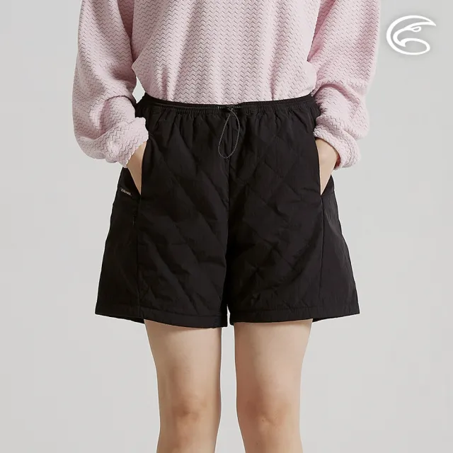 【ADISI】女SMAWARM海洋溫控超撥水穿搭保暖短褲 AP2521058 宇宙黑 S-2XL(防潑水 蚵技棉 抗靜電 穿搭褲)