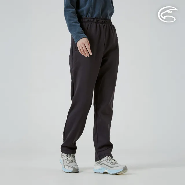 【ADISI】女Comfy warm三明治保暖速乾長褲 AP2521040 黑色 S-3XL(抗靜電 刷毛 吸濕快乾 運動褲)
