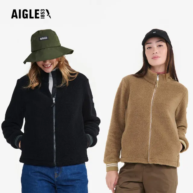 【AIGLE】女 雪巴刷毛保暖外套|AG-FBB64(女外套 保暖外套 刷毛衣 刷毛外套)