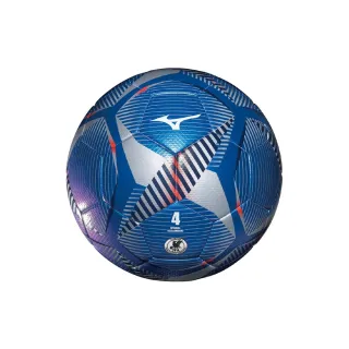 【MIZUNO 美津濃】足球 日本足球協會認證球 手縫足球 4號球(P3JBSB0224藍x銀)