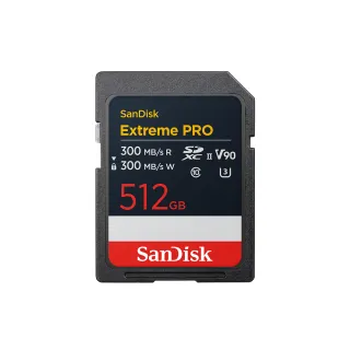 【SanDisk 晟碟】Extreme PRO UHS-II 記憶卡 512GB(公司貨)